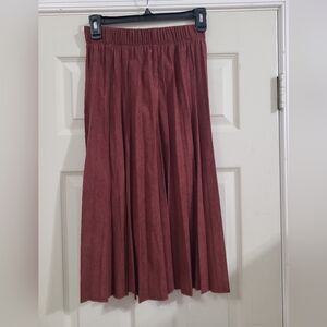 Elegant Burgundy Skirt